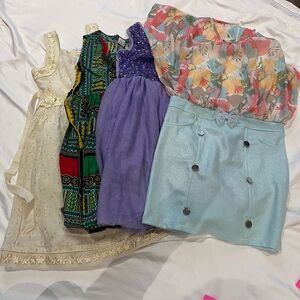 Girls Clothing Bundle Lot Size 7 Kids Holiday Party Dresses